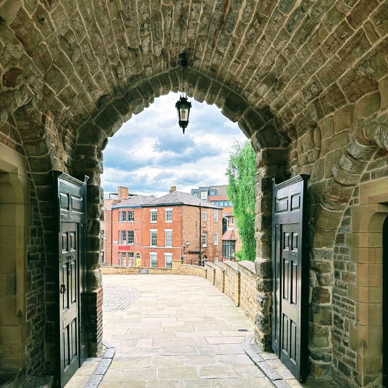Around The Outskirts Of Nottingham Castle In Summer