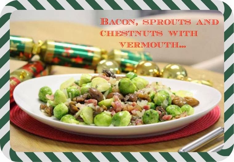How To Make Bacon, Sprouts And Chestnuts With Vermouth