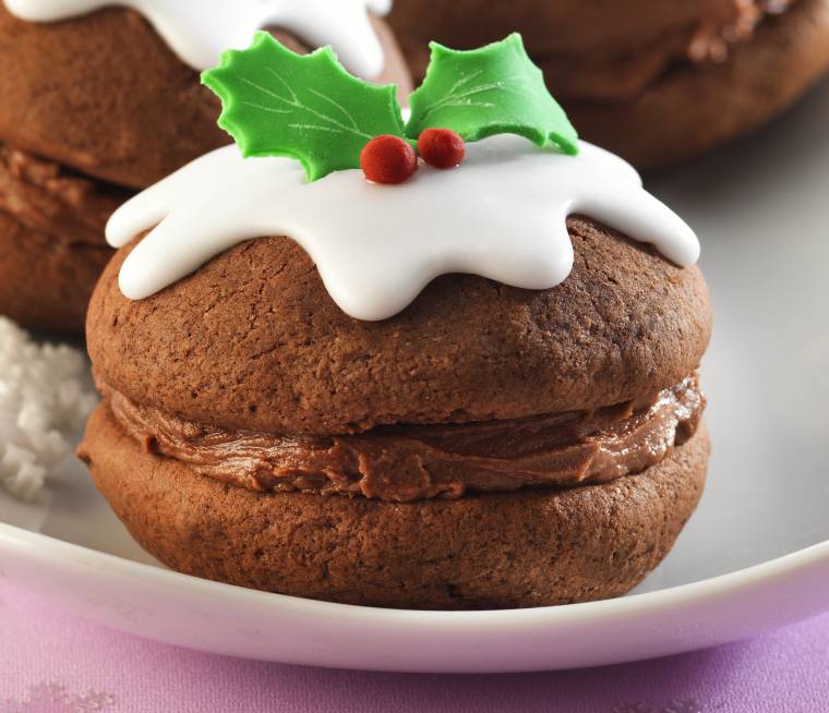 Christmas Pudding Whoopie Pies