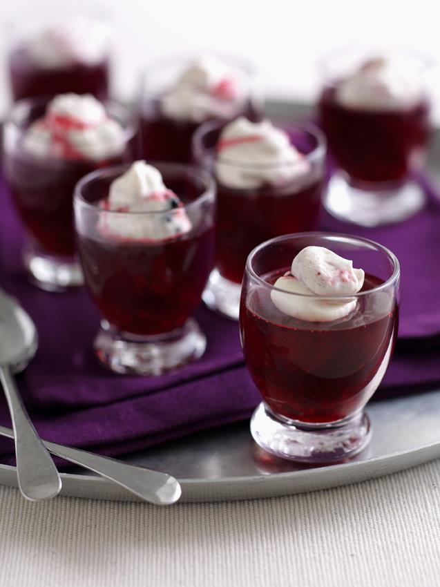 Mini Vodka and Blackberry Jellies