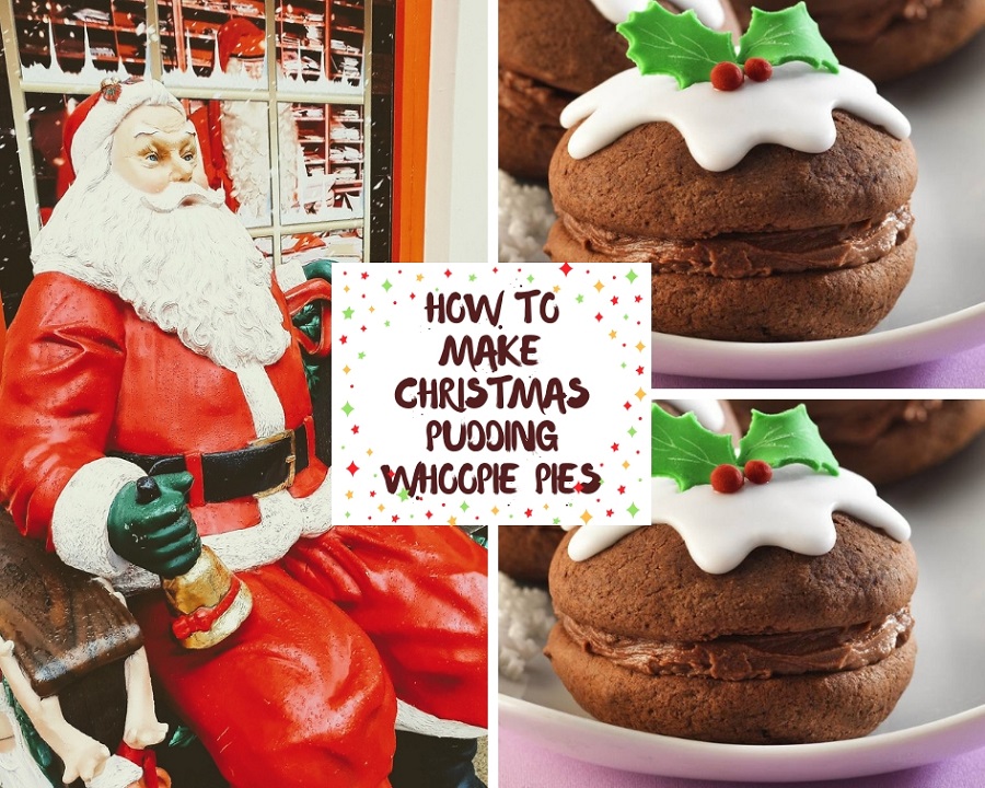Christmas Pudding Whoopie Pies