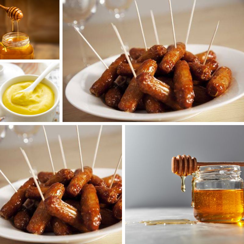 Sticky Honey Mustard Glazed Sausages: The Perfect Crowd-Pleaser Recipe: ticky Honey Mustard Glazed Sausages: The Perfect Crowd-Pleaser Recipe