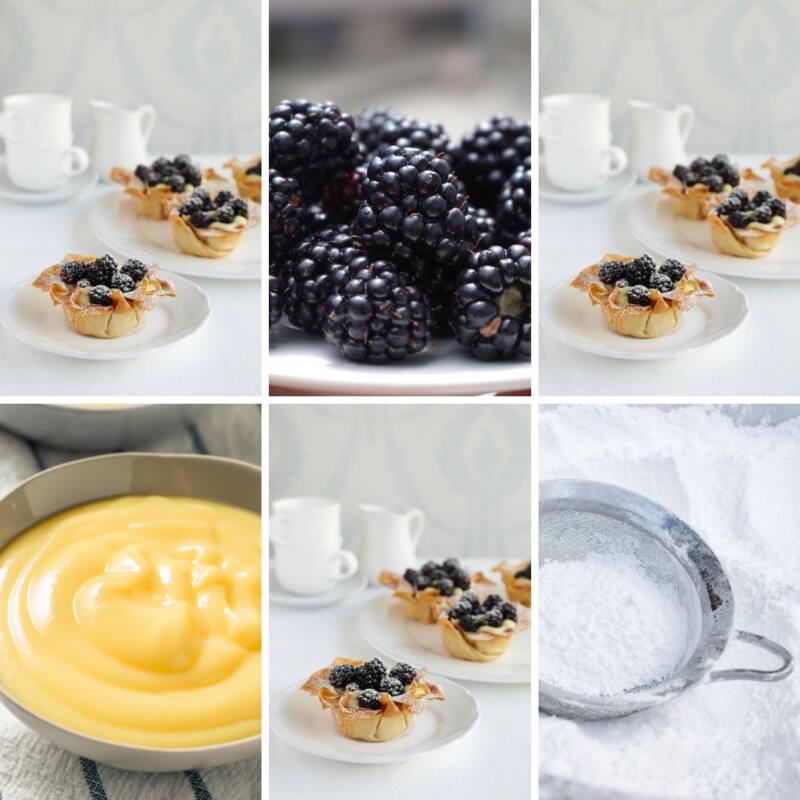 Blackberry Custard Tarts: Afternoon Tea Recipe