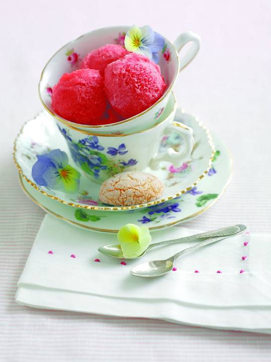 Strawberry and Elderflower Sorbet