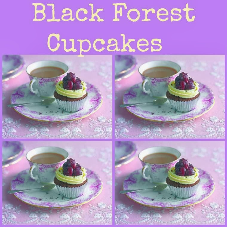 Black Forest Cupcakes: Posh 70's Cakes Black Forest Cupcakes: Posh 70's Cakes