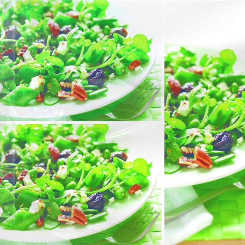 Broad Bean, Watercress, Feta Salad