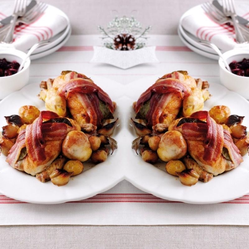 Roast Poussin With Blackberry Cumberland Sauce Roast Poussin With Blackberry Cumberland Sauce