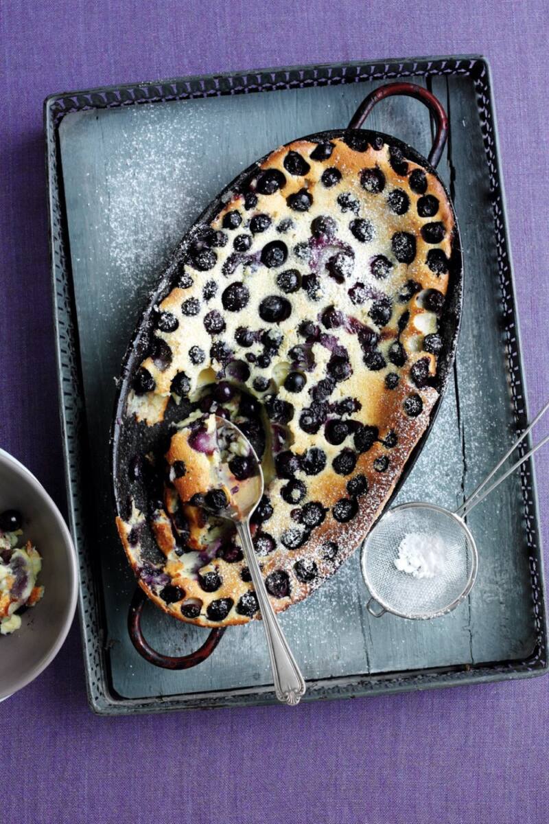 Blueberry Clafoutis Recipe - Baked to Perfection!