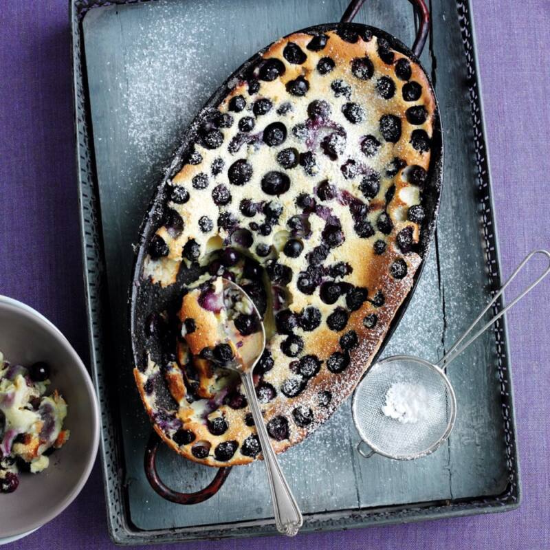 Blueberry Clafoutis Recipe - Baked to Perfection!