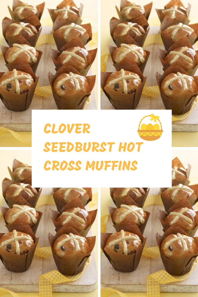 Clover Seedburst Hot Cross Muffins