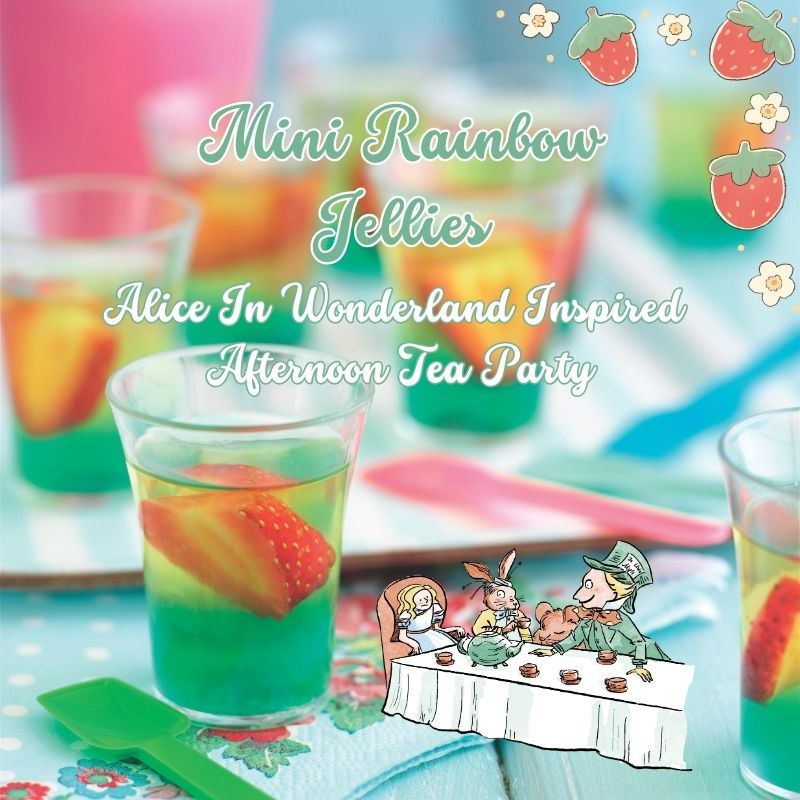 Mini Rainbow Jellies: Great For Children's Birthday Party Mini Rainbow Jellies: Great For An Alice In Wonderland Inspired Afternoon Tea