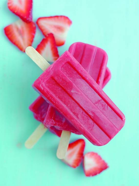 Strawberry And Custard Lollies & How To Make