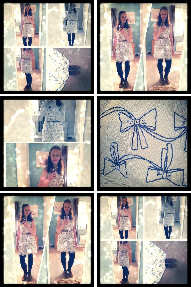 Take A Bow On A Dress And Add Tights