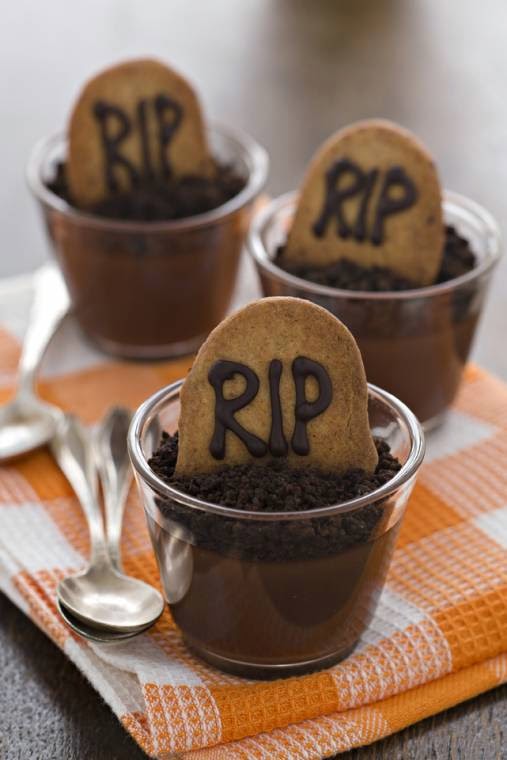 Halloween Chocolate Pots
