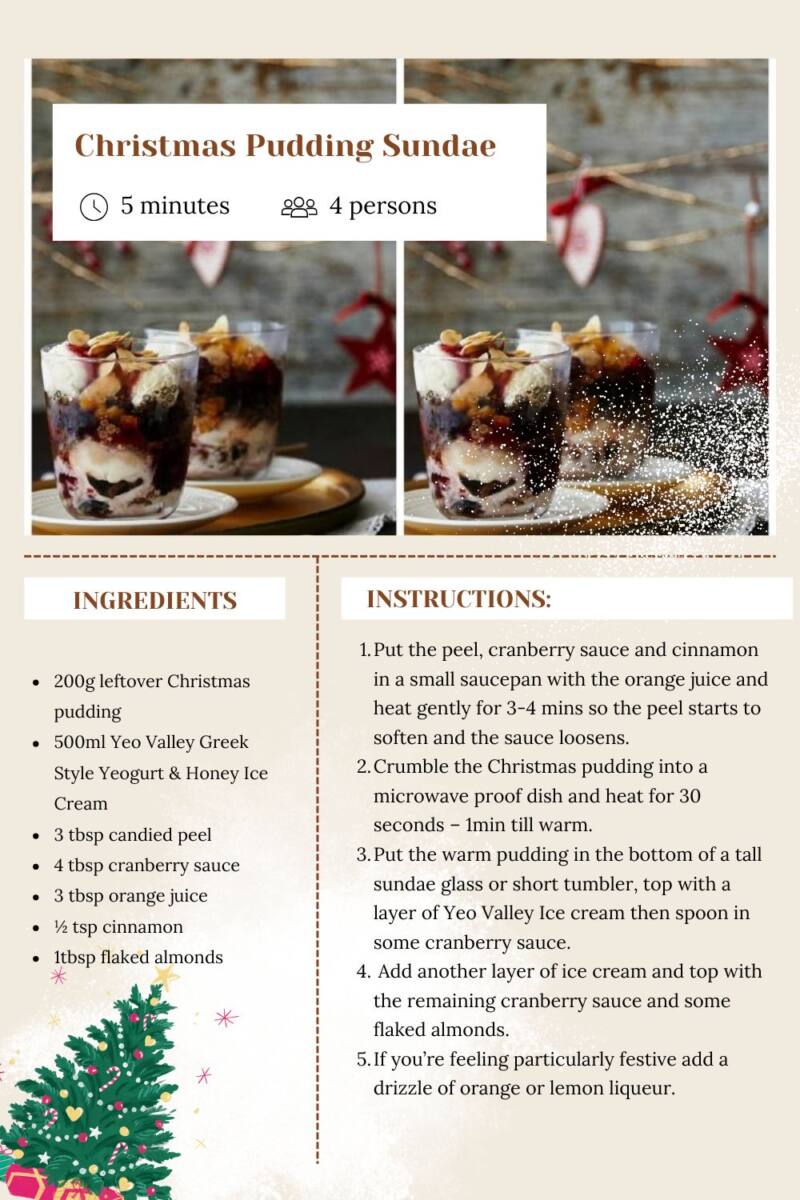 Christmas Pudding Sundae Recipe