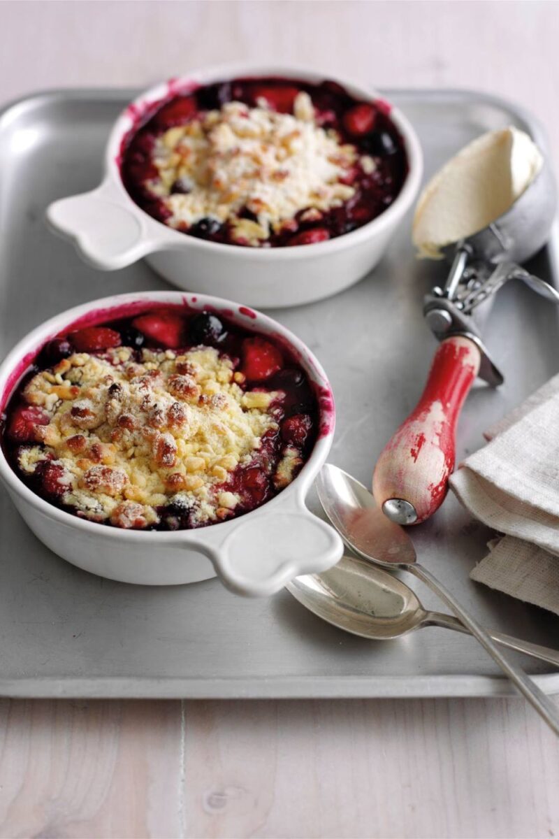Strawberry And Blueberry Crumble
