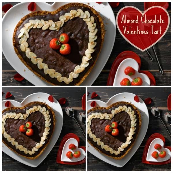 Almond Chocolate Valentines Tart Recipe