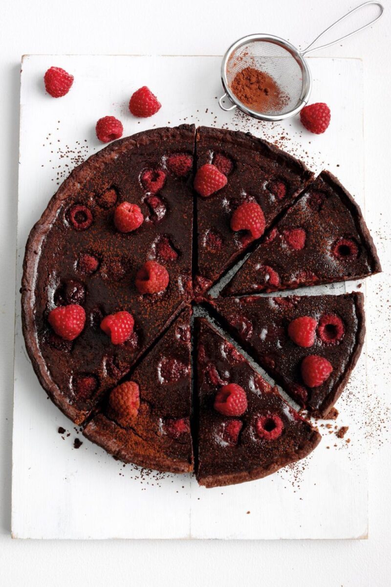 Chocolate And Raspberry Tart