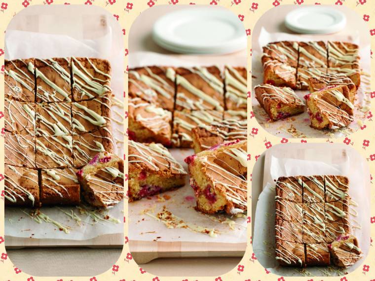 White Chocolate And Raspberry Blondies