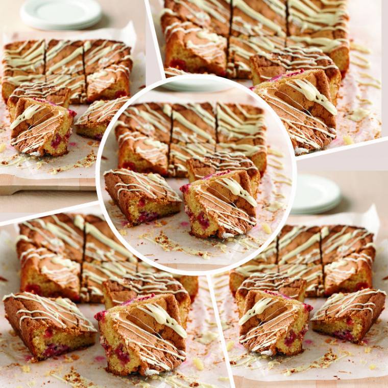 White Chocolate And Raspberry Blondies