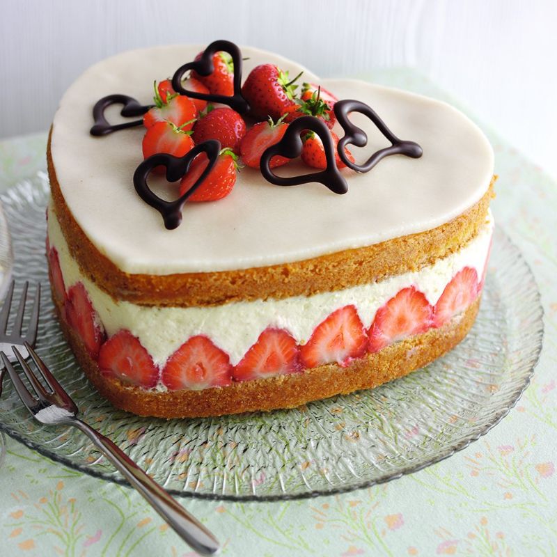 Fraisier Strawberry Cake