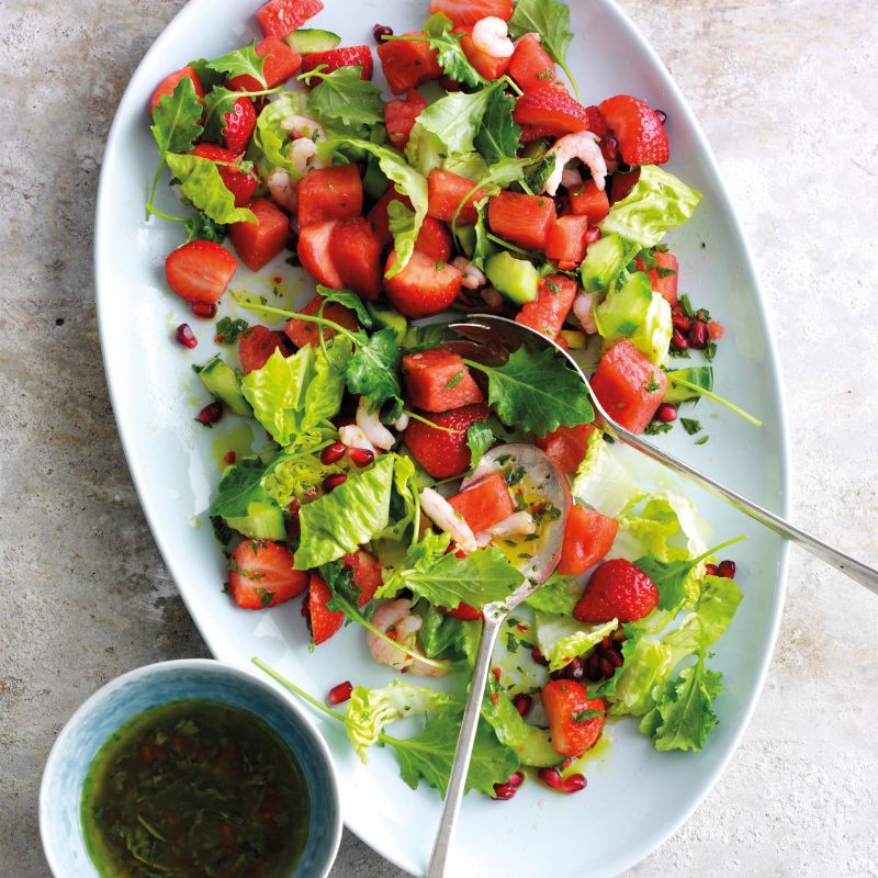 Seafood Salad With Strawberries Recipe