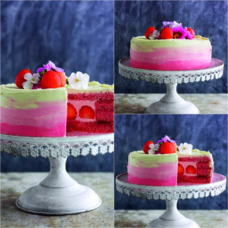 Strawberry Chiffon Cake