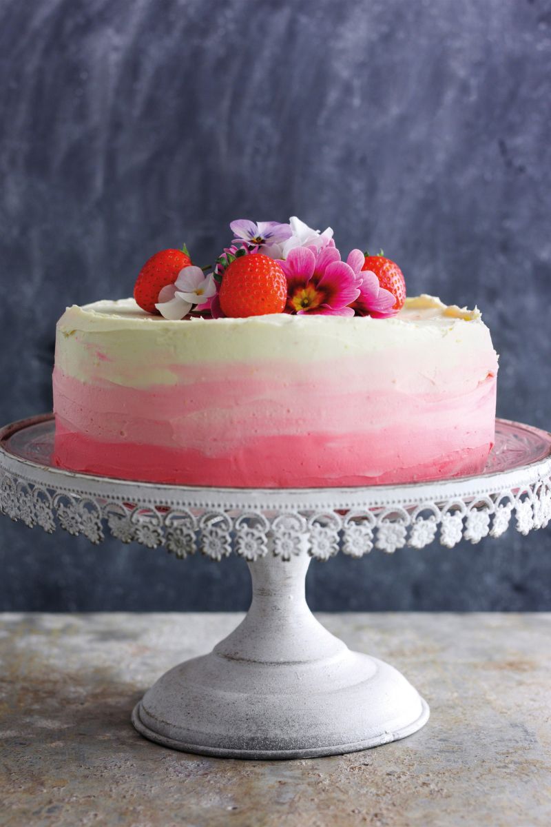 Strawberry Chiffon Cake & How To Make One