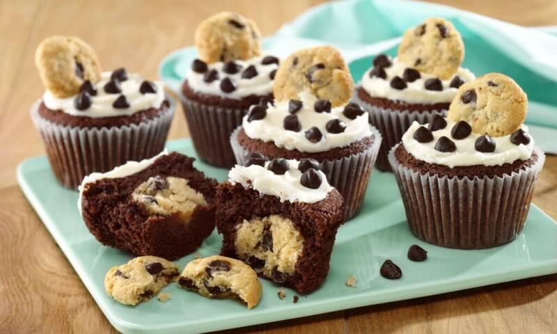 Whip Up These Chocolate Chip Cookie Cupcakes  For Your Next Celebration