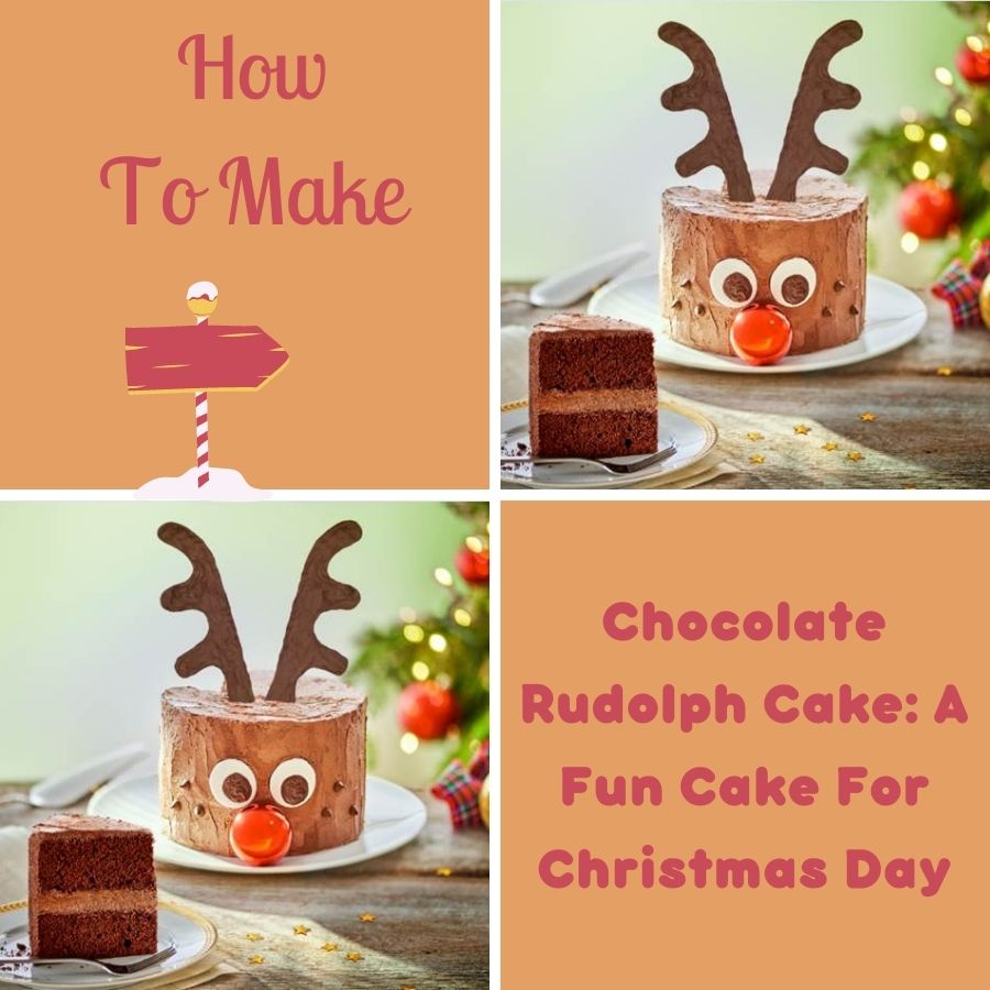Chocolate Rudolph Cake: A Fun Cake For Christmas Day. 