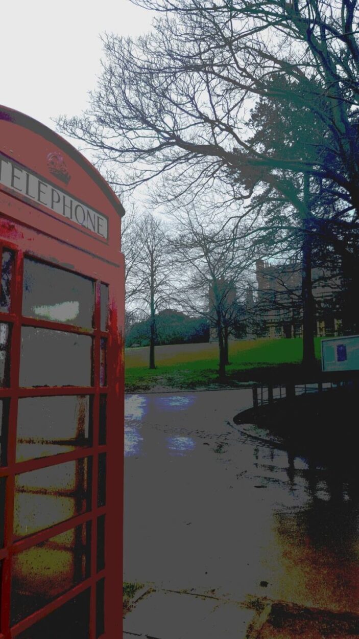 Red Telephone Box In Wollaton Park