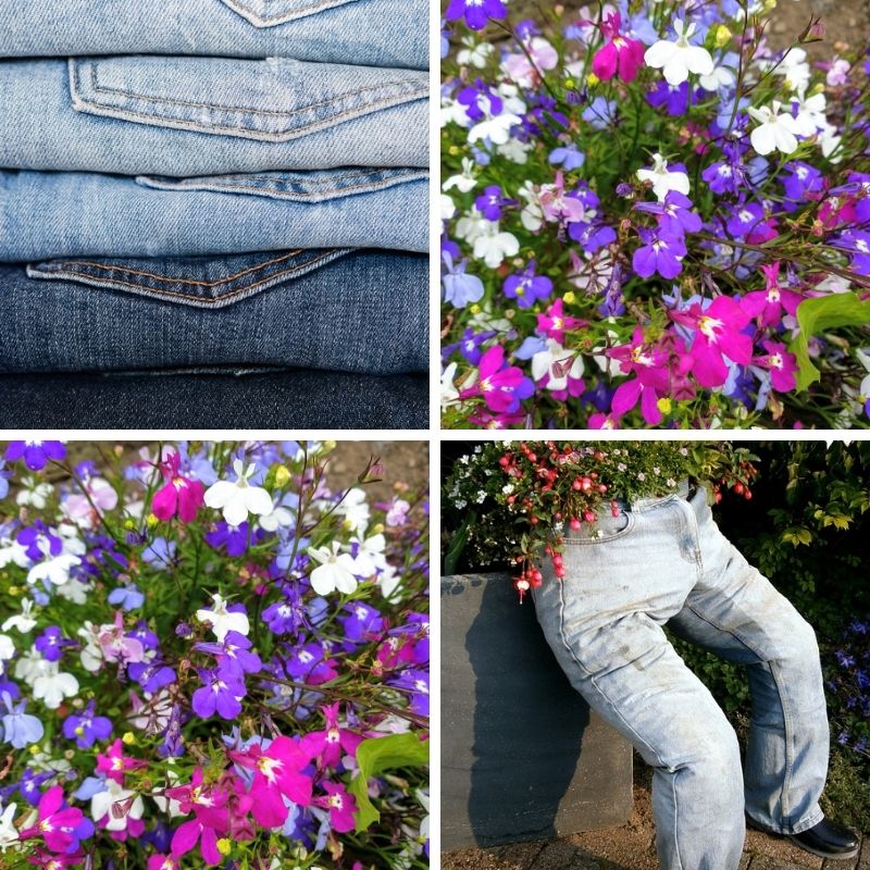 Up-cycling Old Jeans Into Gardening Ideas