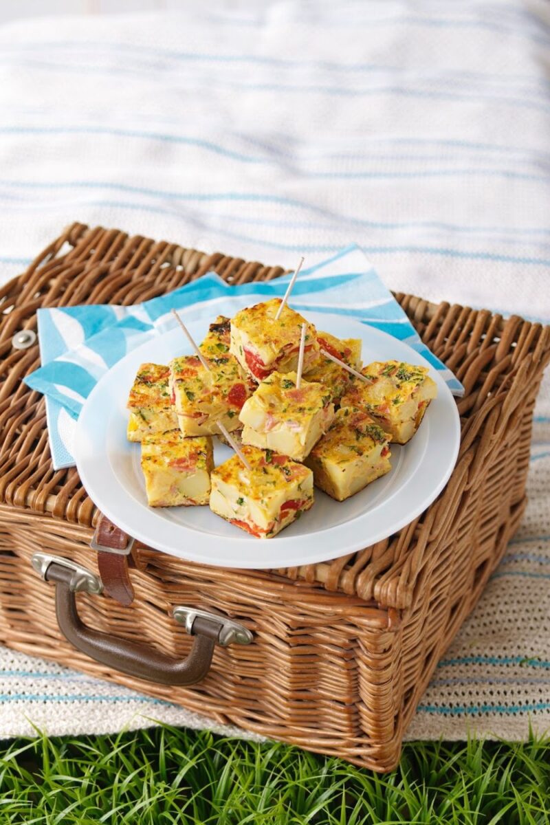 Smoked Ham Tortilla With Chargrilled Peppers Smoked Ham Tortilla With Chargrilled Peppers