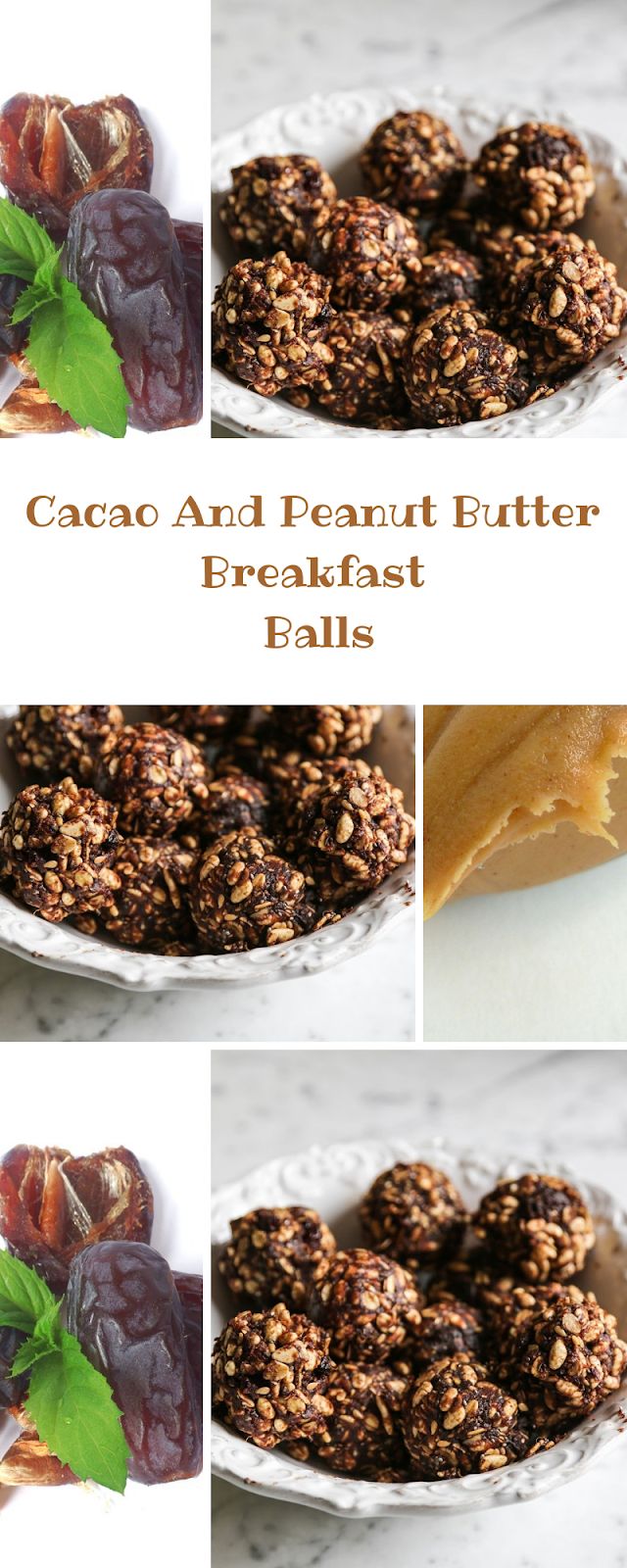 Cacao And Peanut Butter Breakfast Balls Protein Balls