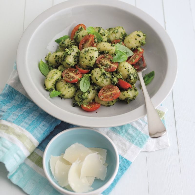 Summer Gnocchi With Avocado Pesto And Tomatoes