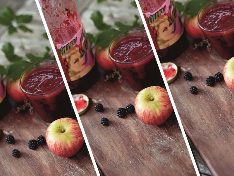 Blackberry And Roasted Apple Juice Smoothie Recipe Blackberry And Roasted Apple Juice Recipe