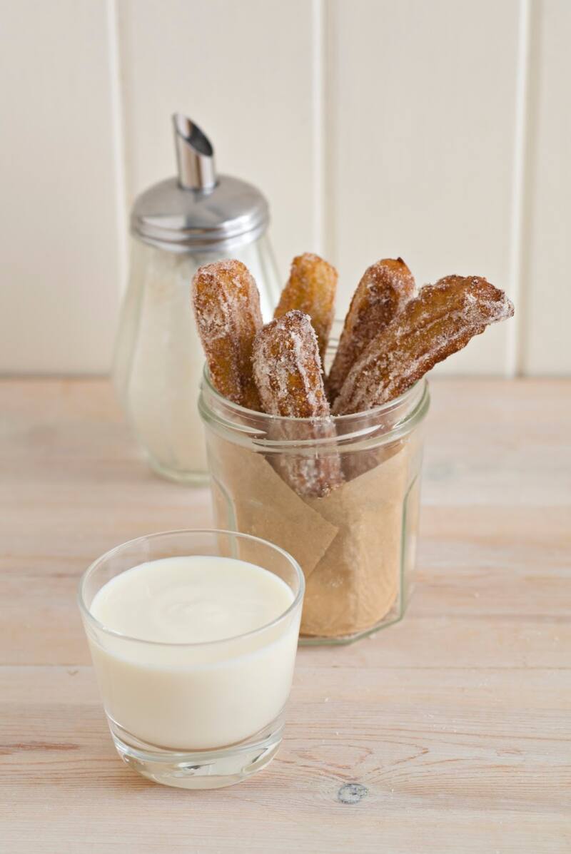 Churros With Low Fat Vanilla Yogurt Recipe Churros With Low Fat Vanilla Yogurt Recipe
