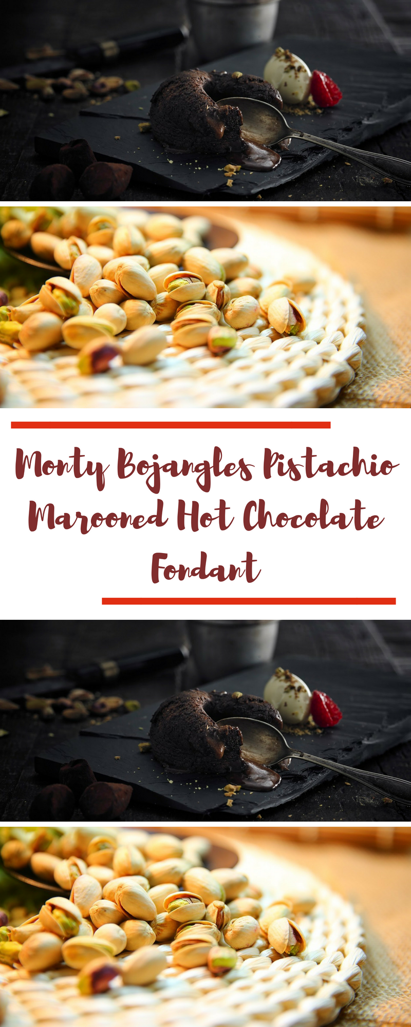 Monty Bojangles Pistachio Marooned Hot Chocolate Fondant