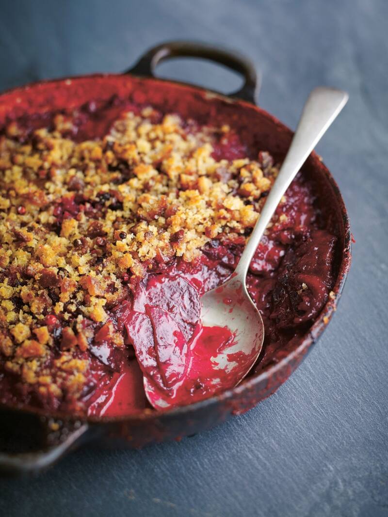 Beetroot And Pink Peppercorn Gratin