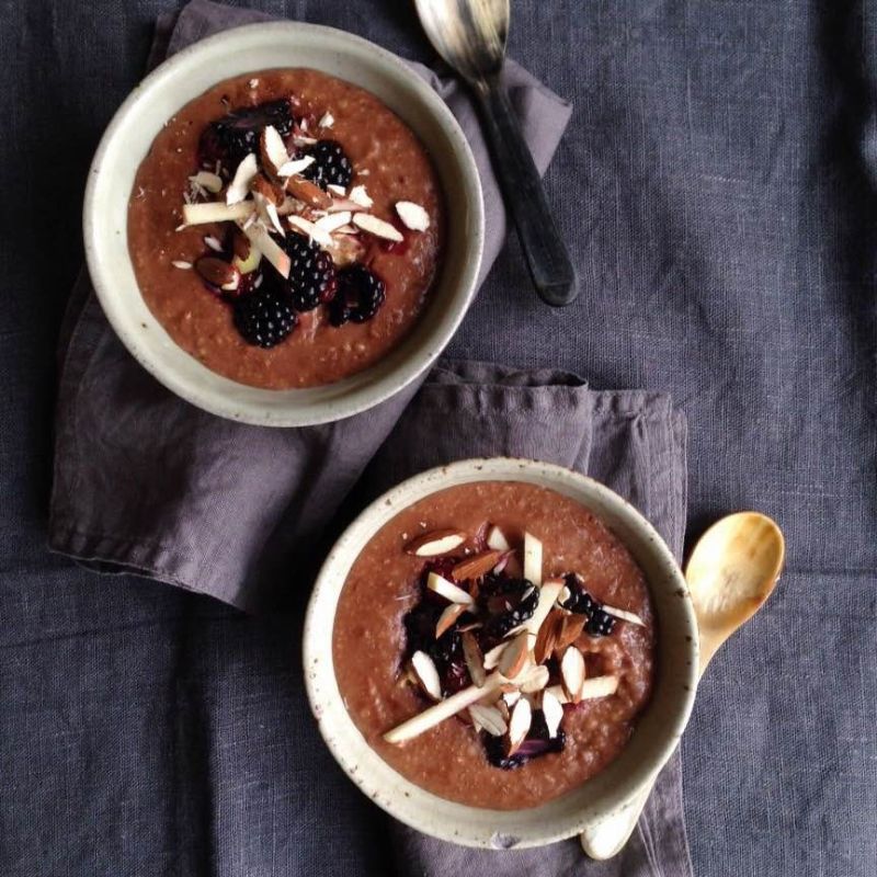 Blackberry And Cacao Porridge A Cosy Morning Delight