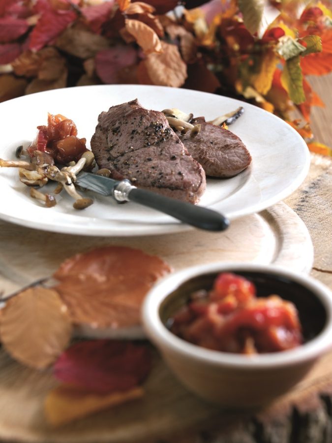 Welsh Lamb Leg Steaks with Autumn Chutney