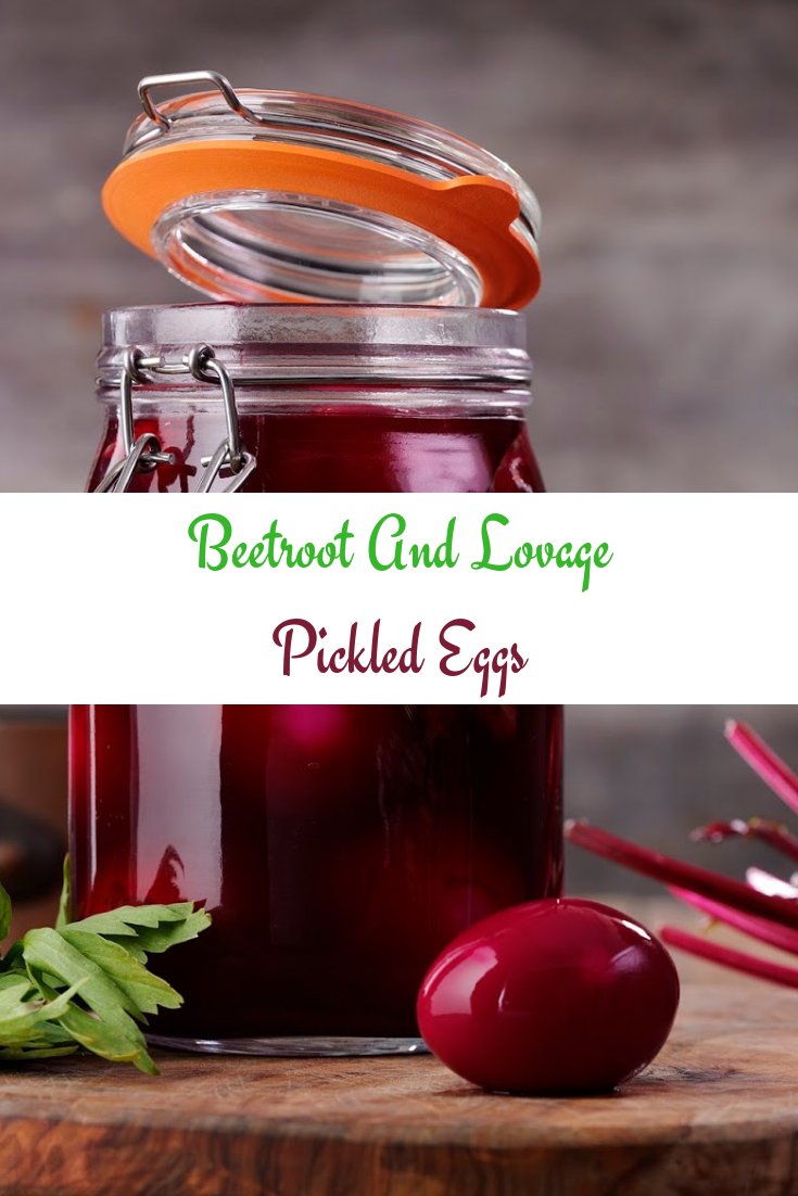 Beetroot And Lovage Pickled Eggs