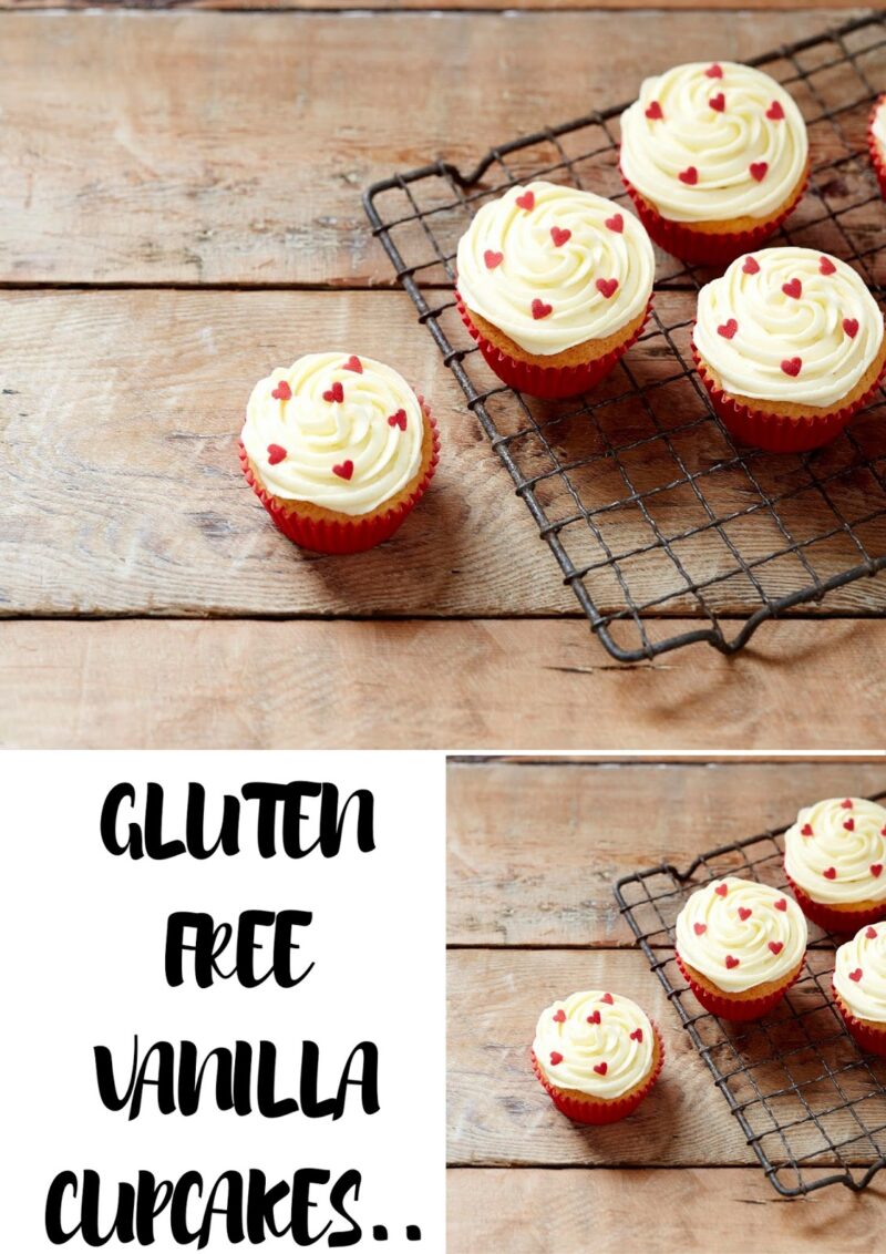 Gluten-Free Vanilla Cupcakes: Dairy + Gluten-Free