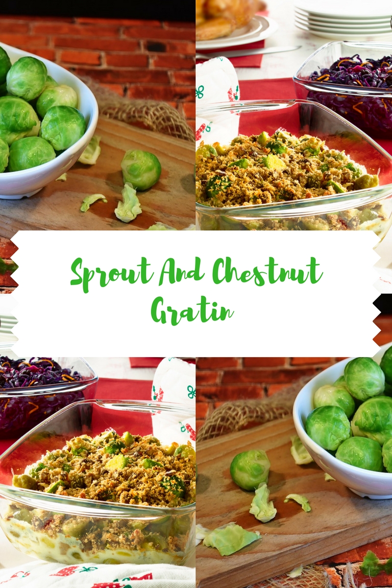 Sprout And Chestnut Gratin