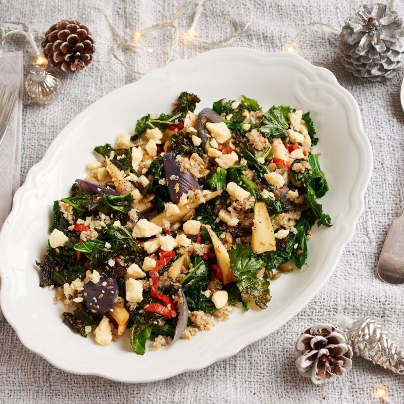 18 Month Extra Mature cheddar, Kale, Red Onion, Pumpkin & Quinoa Winter Salad