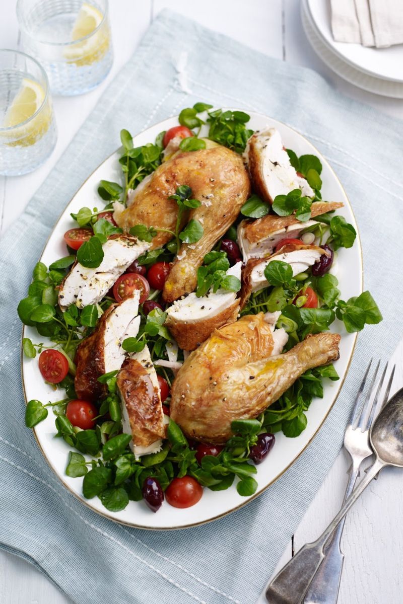 Roast Chicken And Watercress Platter Recipe