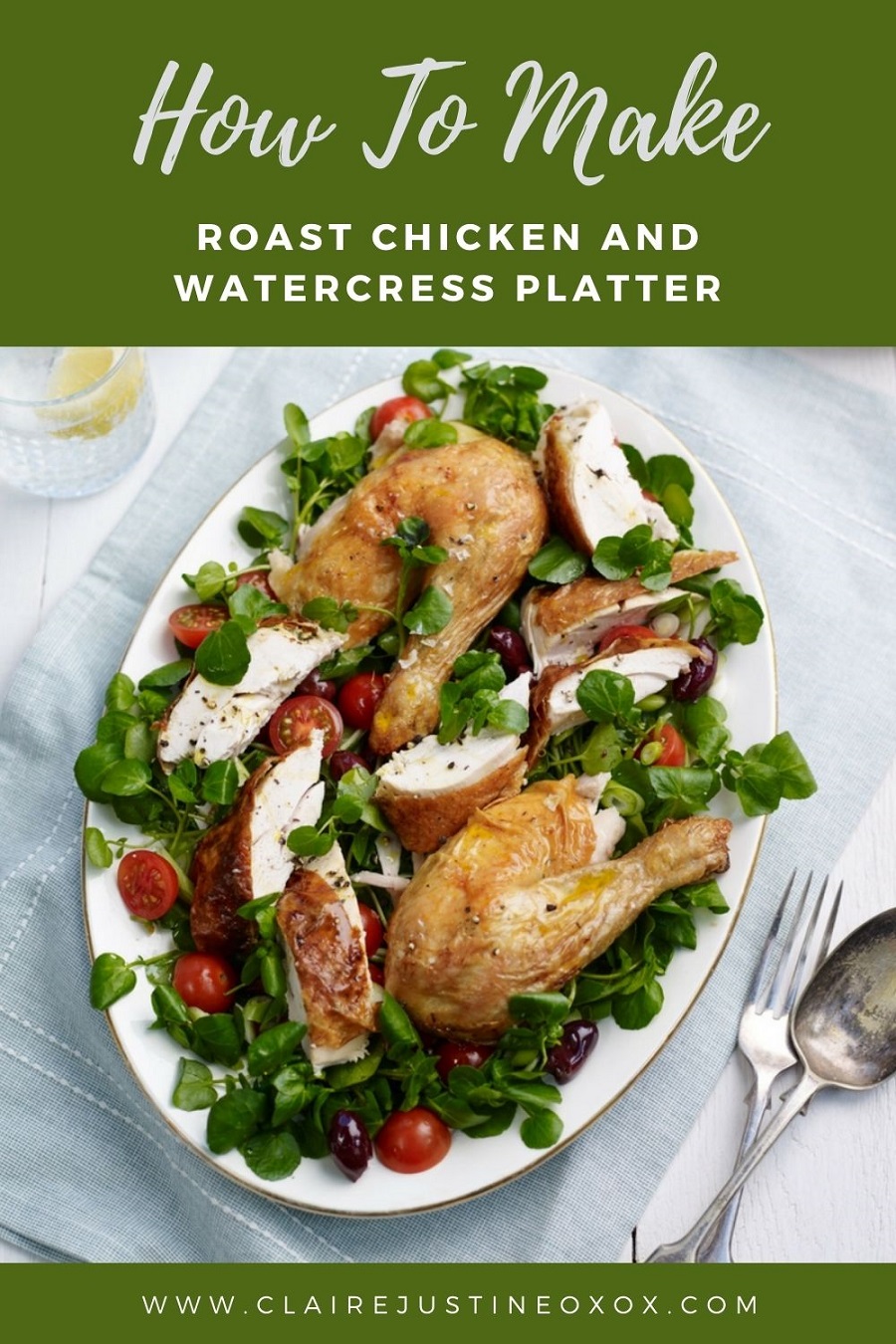 Roast Chicken And Watercress Platter