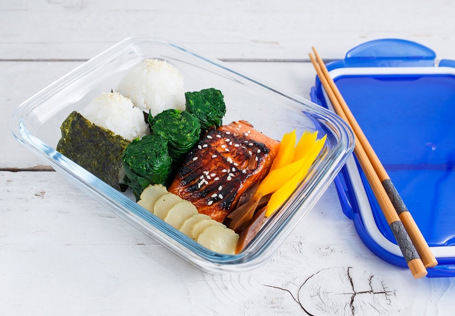 Teriyaki Salmon Bento Box For Your Lunch Teriyaki Salmon Bento Box For Your Lunch