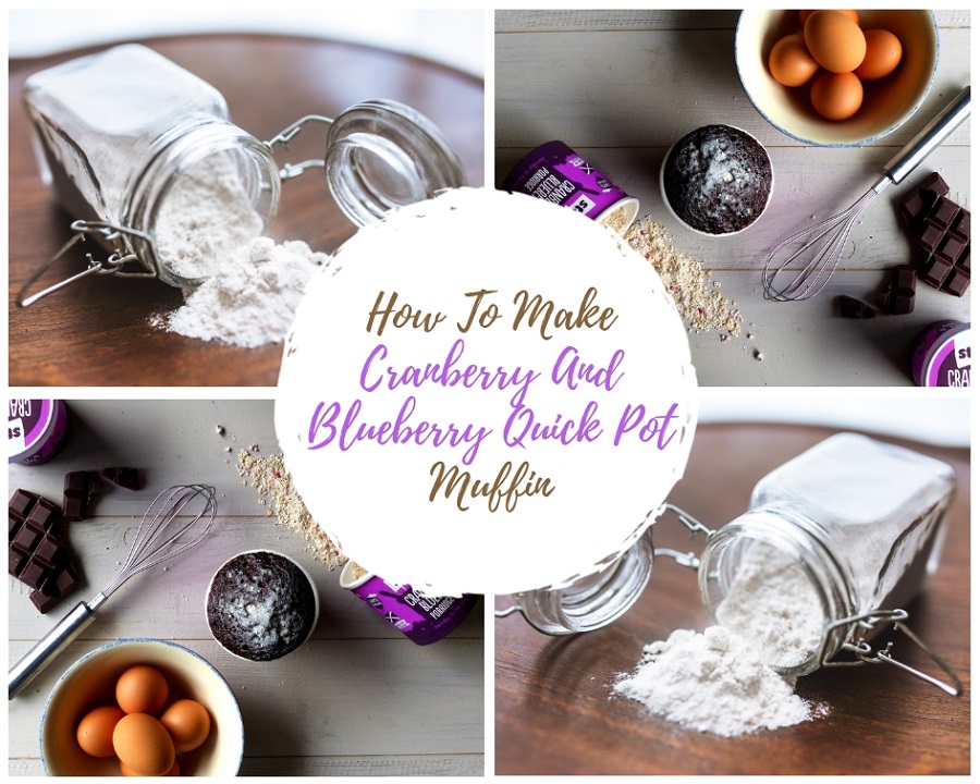 How To Make Cranberry And Blueberry Quick Pot Muffin