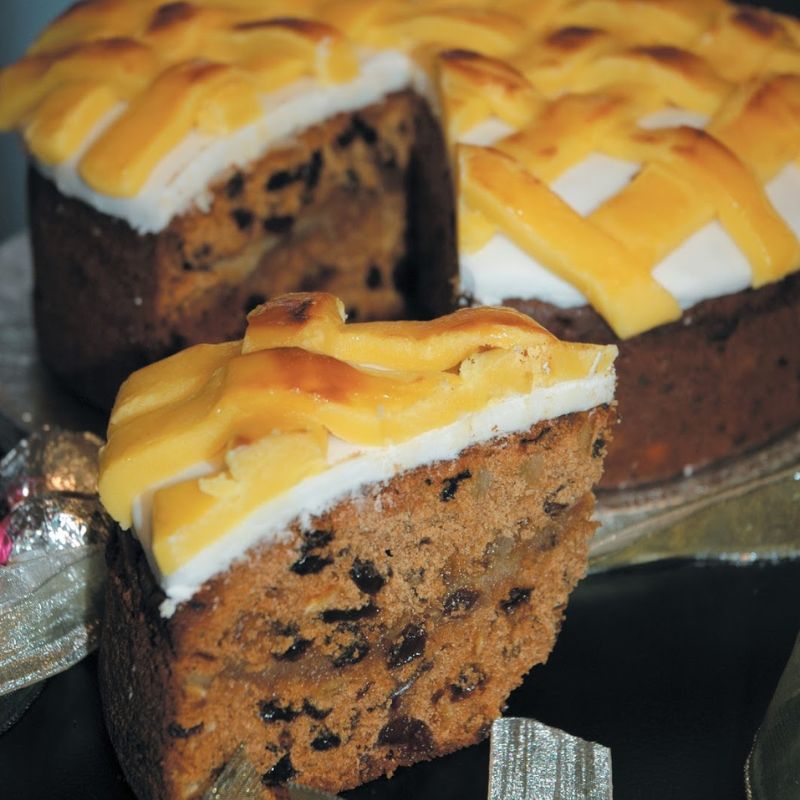 California Raisin Spicy Simnel Cake